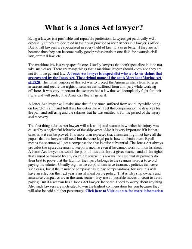 jones act attorney