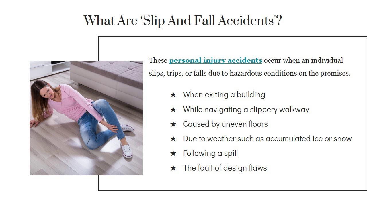 What Slip and Fall Personal Injury Attorneys Do For You