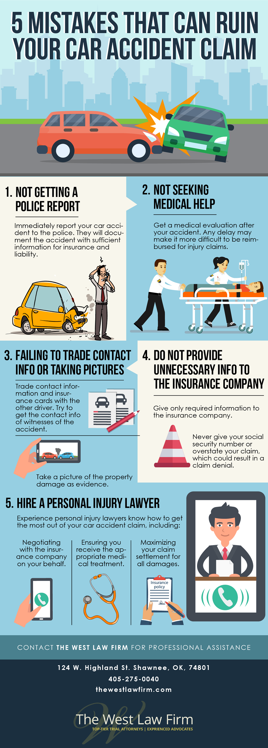 Top 5 Tips to Conquer Your Car Accident Injury Claims